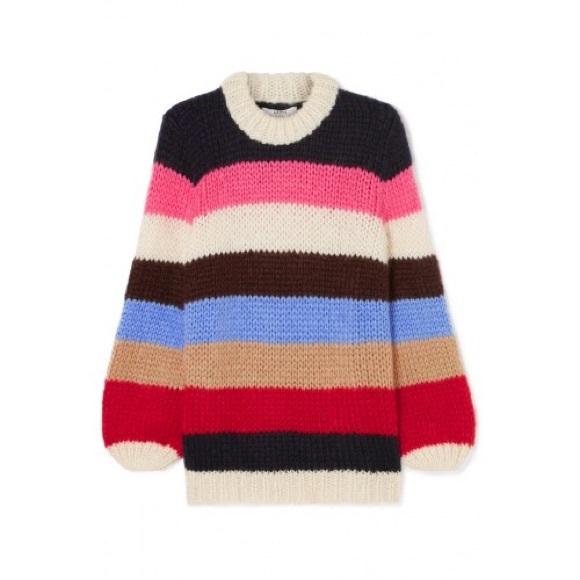 Ganni Sweaters - Ganni Mohair Striped Sweater - NWOT